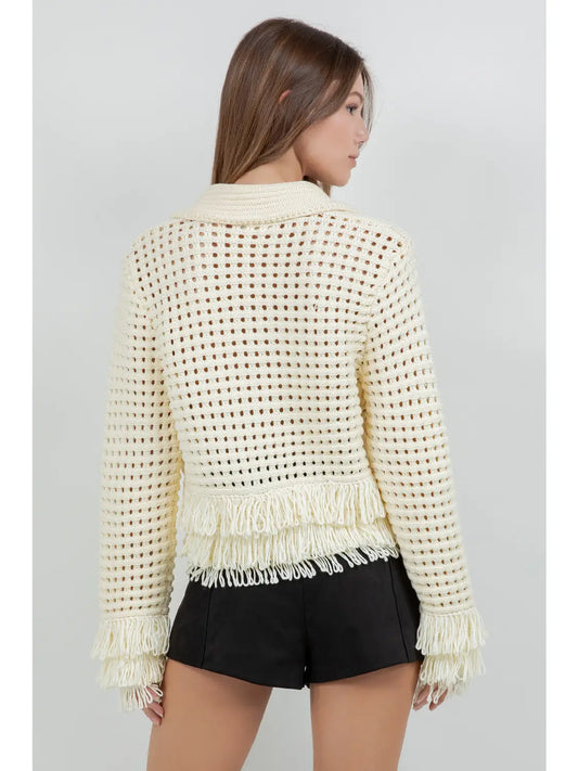 Goldie Fringe Cardigan