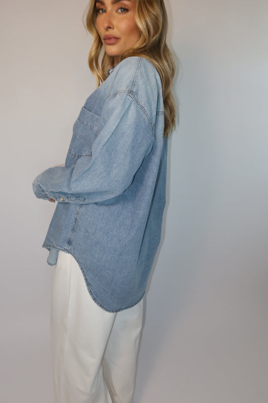 Denim Button Down
